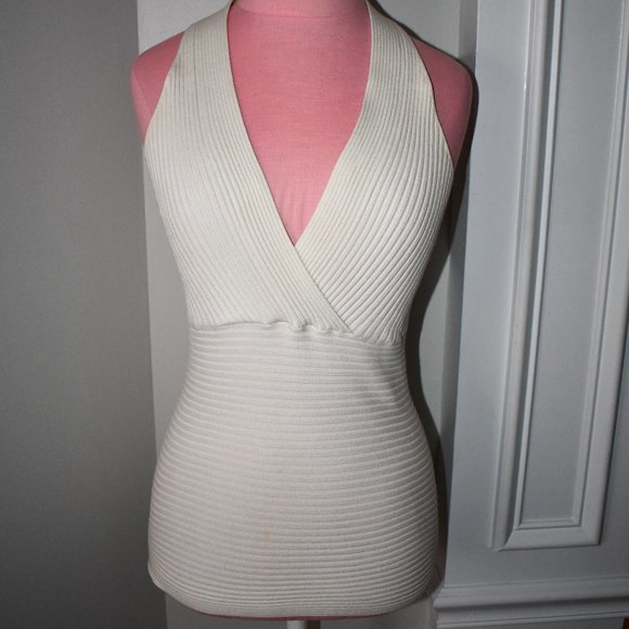 White House Black Market Tops - White House Black Market Ivory Tank  Size: SMALL